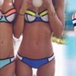 Triangl blue crush neoprene bikini